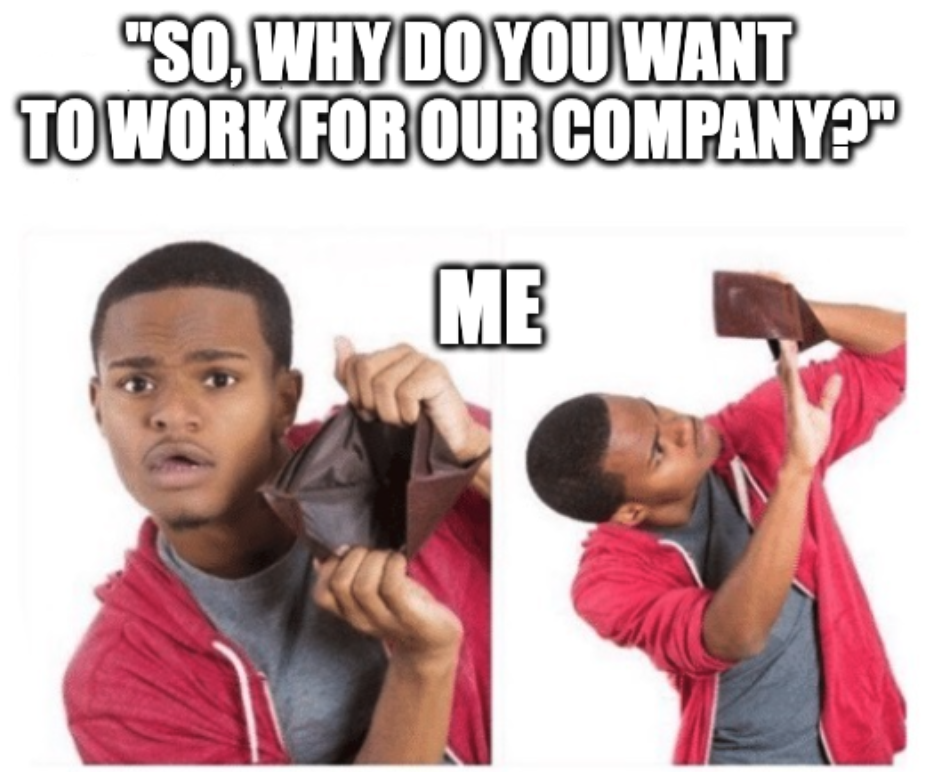 Person having an empty wallet