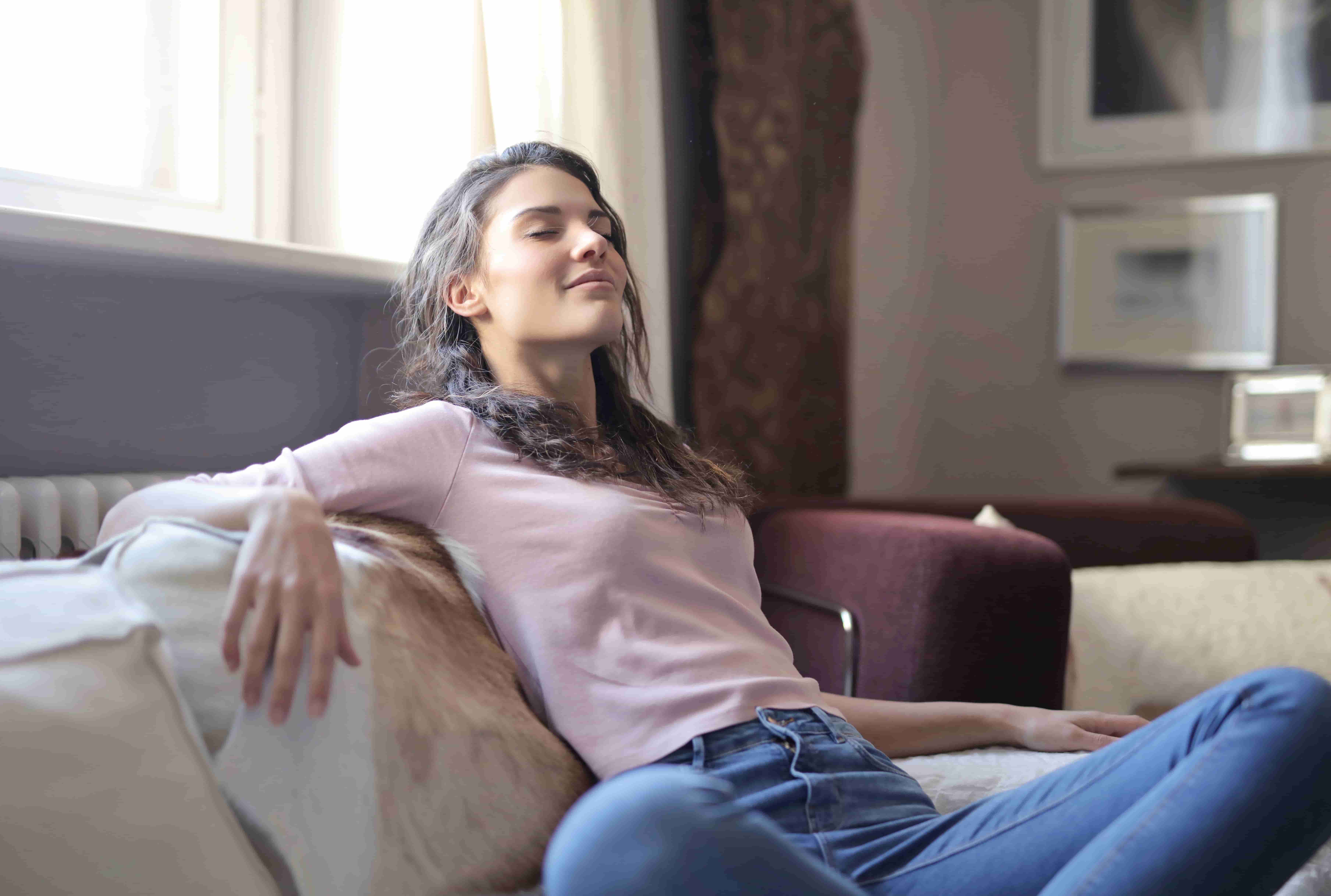 Calming nerves with meditation before an interview